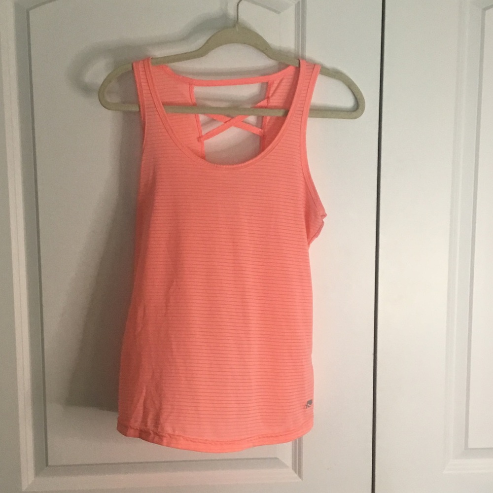 Marika Pink Relaxed Cut Out Tank Top